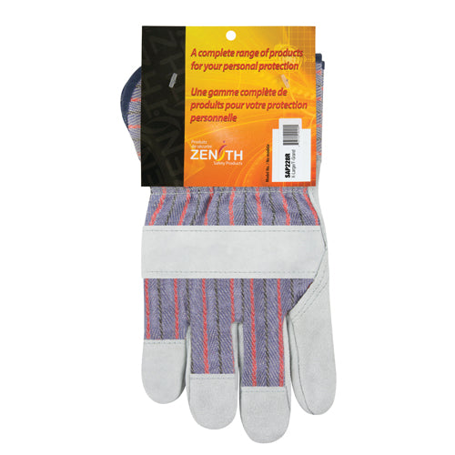 Gants d'ajusteur rugueux, T-Grand, Paume en Cuir de vache refendu, Doublure en Coton - SAP228R