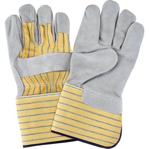 Gants d'ajusteur de première qualité, Grand, Paume en Cuir de vache refendu, Doublure en Coton - SAP298