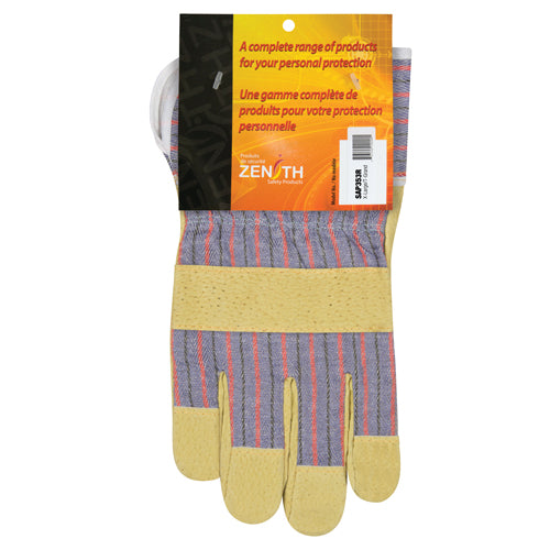 Gants d'ajusteur à confort supérieur, T-Grand, Paume en Cuir de porc refendu, Doublure en Coton - SAP353R