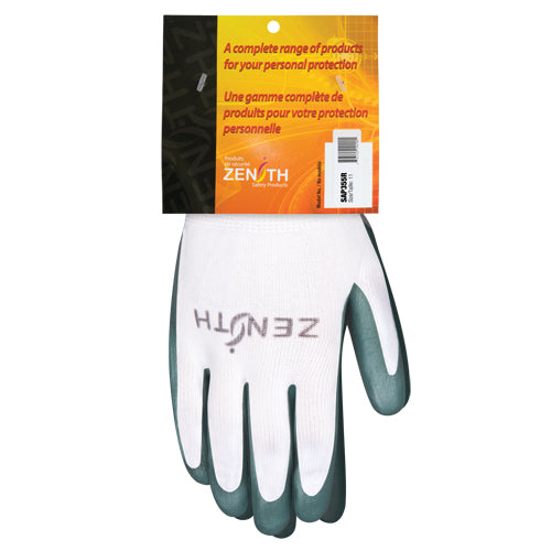 Premium comfortable coated gloves, nitrile coating, 13 gauge, polyester shell