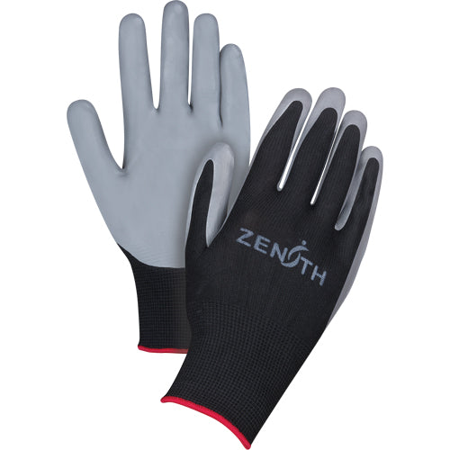 Premium Comfort Coated Gloves, 8/Medium, Nitrile Coating, 13 Gauge, Polyester Shell - SAP932R