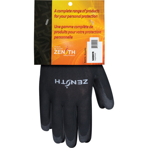 Gants enduits à dextérité ultime, Revêtement Polyuréthane, Calibre 13, Enveloppe Polyester