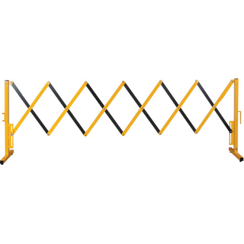 Barrière extensible, 37" h x 11' lo, Noir/Jaune - SDK990