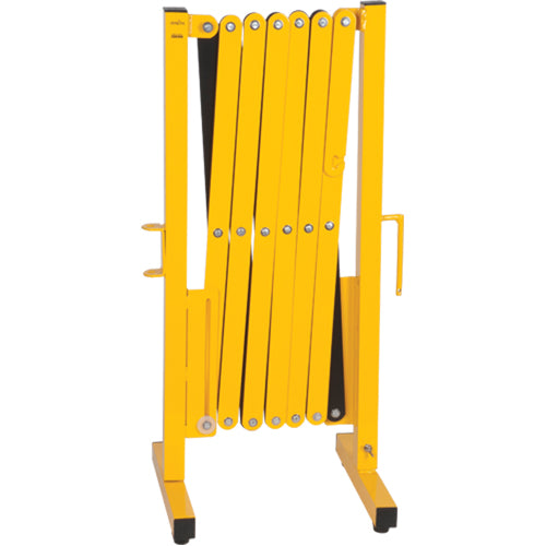 Barrière extensible, 37" h x 11' lo, Noir/Jaune - SDK990