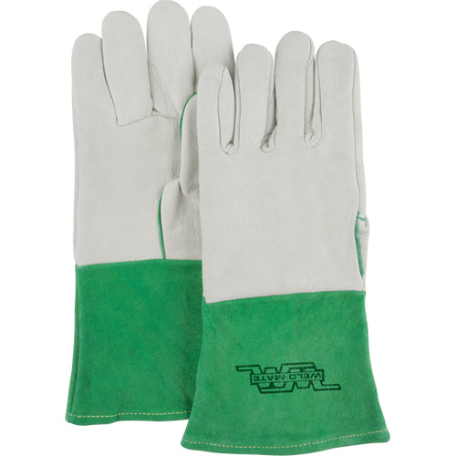 Gants de soudage TIG de première qualité en cuir fleur de vache pour protection robuste