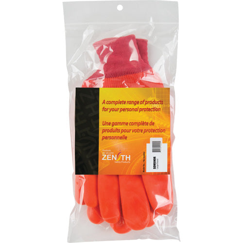 Gants doublés pour l'hiver, Taille 9, 12" lo, PVC, Doublure en Molleton de mousse, Poids lourd - SDN590R