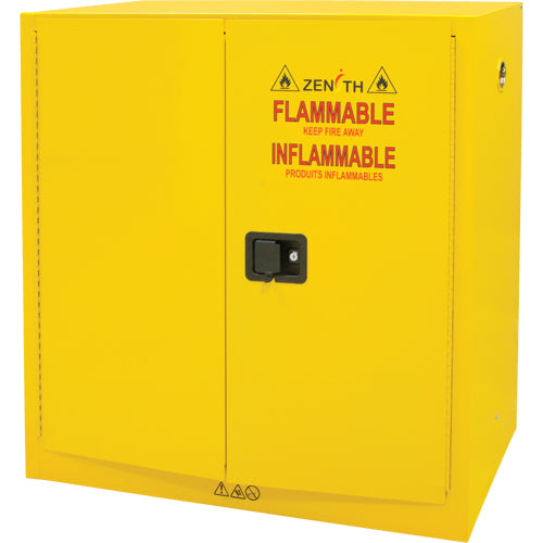 Armoire pour produits inflammables, 30 gal., 2 Porte(s), 43" La x 44" h x 18" p - SDN646