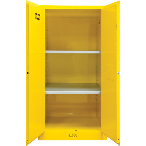 Armoire pour produits inflammables, 60 gal., 2 Porte(s), 34" La x 65" h x 34" p - SDN648