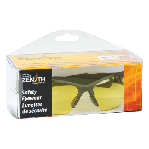 Lunettes de sécurité série Z2000, Lentille Ambrée, Anti-égratignures, Répond ou surpasse la norme CSA Z94.3 - SDN698R