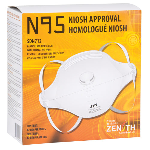 Respirateur contre les particules, N95, Certifié NIOSH, Moyen/grand - SDN712