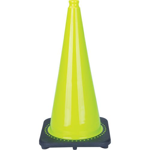 Premium Traffic Cone, 28", Lime Green - SDS933