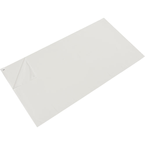 Tapis pour salle blanche, Épaisseur 1,57 mils, 2' la, 3-3/4' lo x Blanc - SDS997