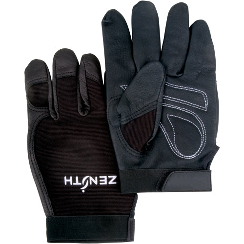 Gants pour mécanicien ZM300 avec paume en cuir fleur de vache, protection et confort robustes