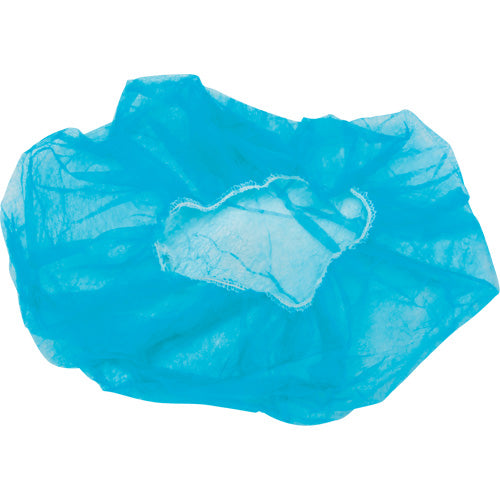 Bonnets bouffants non tissés, Polypropylène, 21"/Grand, Bleu - SEC378
