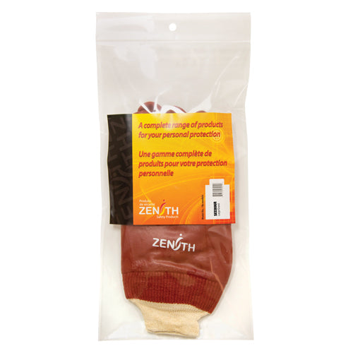 Gants rouges à fini doux résistants aux produits chimiques, Taille 9, 10" lo, PVC, Doublure en Interlock, Poids lourd - SEE806R