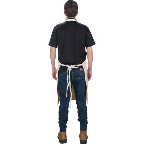 Tablier, Coton, 36" lo x 29" la, Naturel - SEE852