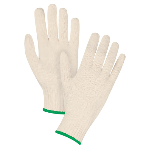 Heavyweight poly/cotton knit gloves, 7 gauge, durable and strong protection