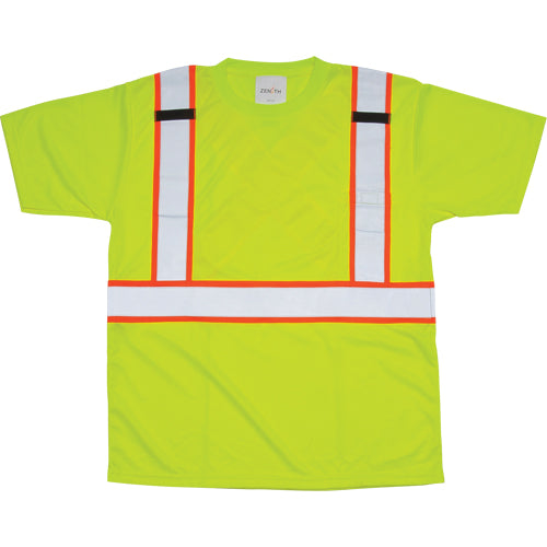 T-shirt conforme à la CSA en polyester haute visibilité jaune lime
