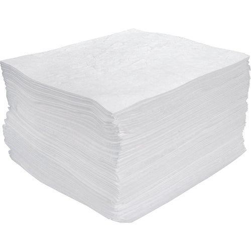 Blown-in Absorbent Sheets, Oil Only, 15" x 17", 30 gal. Absorbency - SEH942