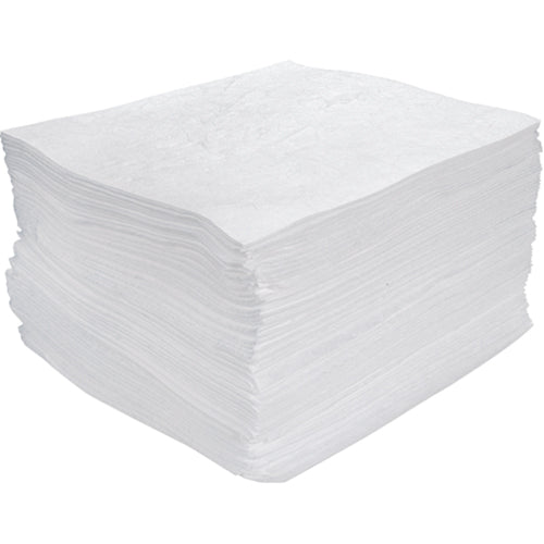 Blown-in Absorbent Sheets, Oil Only, 15" x 17", 25 gal. Absorbency - SEH944