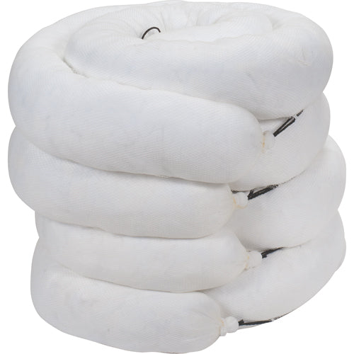 Absorbent Boom, Oil Only, 10' L x 8" W, 40 gal. Absorption, 4/pk - SGU876