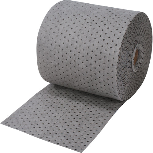 Feuilles absorbantes en fibres fines, Poids moyen, 150' lo x 15" la, Absorption 20 gal. - SEH985