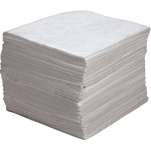 Blown-in Absorbent Sheets, Oil Only, 15" x 17", 30 gal. Absorbency - SEI620