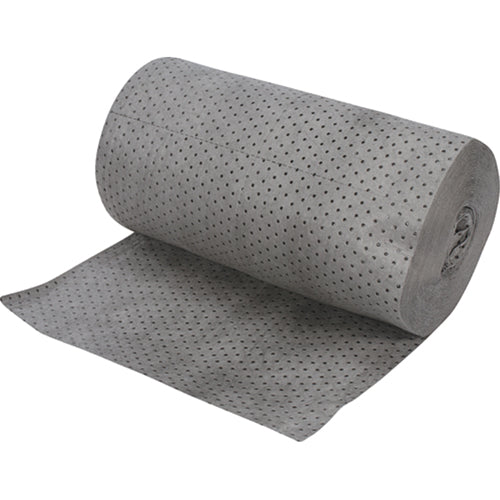 Rouleaux absorbants en fibres fines de calibre industriel, Poids moyen, 150' lo x 30" la, Absorption 50 gal. - SEI968