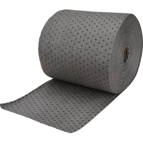 Rouleaux absorbants en fibres fines de calibre industriel, Lourd, 150' lo x 15" la, Absorption 35 gal. - SEI967