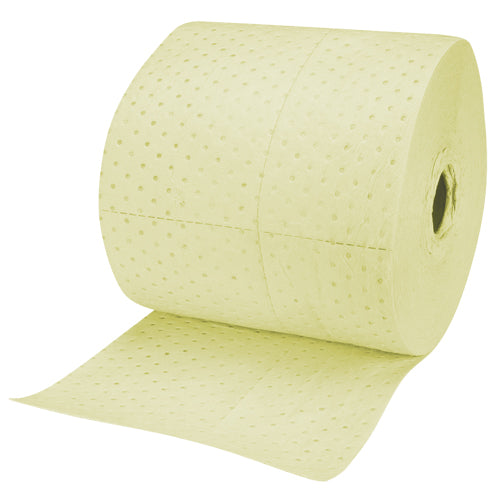 Rouleaux absorbants en fibres fines de calibre industriel, Poids moyen, 150' lo x 15" la, Absorption 25 gal. - SEI976