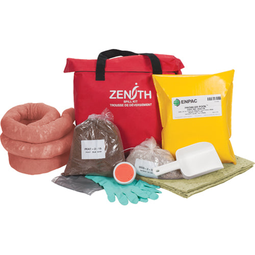 Trousse de lutte contre les déversements pour l'ouest du canada, Matières dangereuses, Sac, Absorbance de 17 gal. US - SEJ280