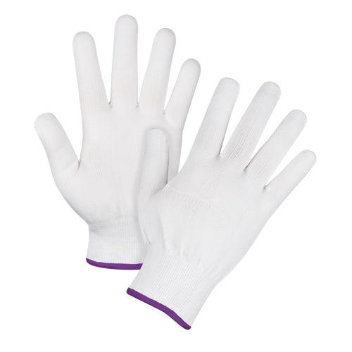 Gants tricotés sans couture, Polyester, Calibre 15, Dames/T-petit - SGC361