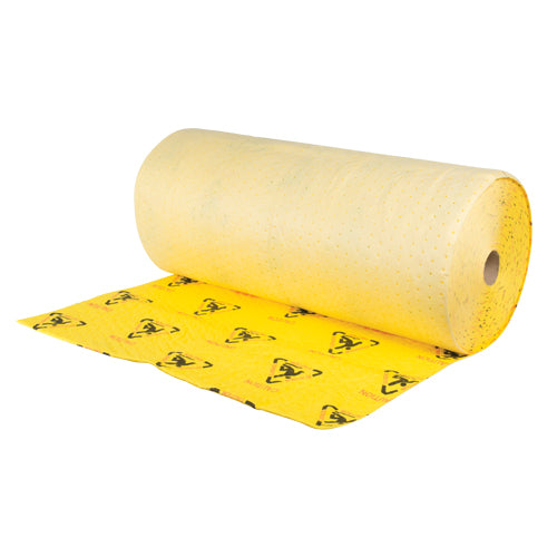 Rouleaux d'avertissement - absorbants haute visibilité, Lourd, 150' lo x 36" la, Absorption 57 gal. - SGC495