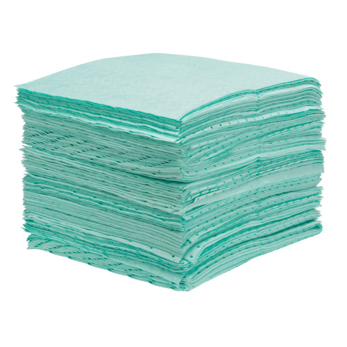 Bonded Absorbent Sheets, Hazardous Materials, 15" x 18", 25 gal. of absorption - SGC515