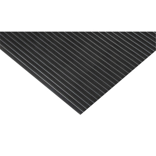 Tapis à nervures larges, Couloir, 3' x pi lin. x 1/8", Noir - SGG089