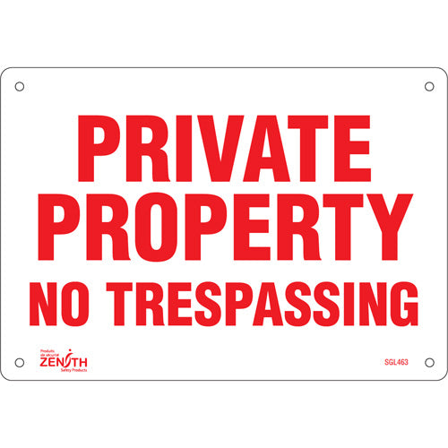 Private Property sign - English traffic sign for private property