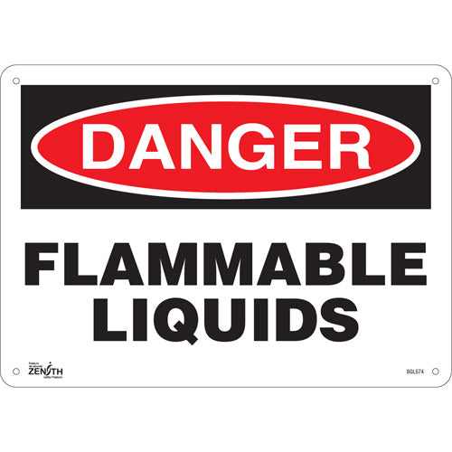 Enseigne «Flammable Liquids», Panneau de signalisation de sécurité, Anglais