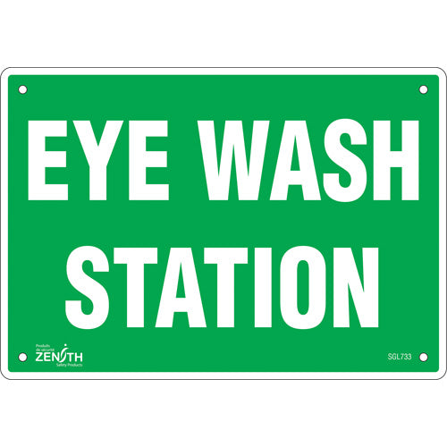 Enseigne «Eye Wash Station», panneau de signalisation de sécurité en anglais