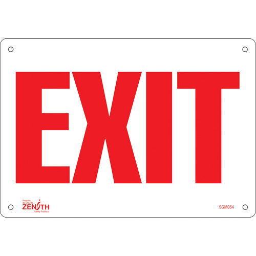 Exit Sign in English - Safety Signage for Exits and Emergencies
