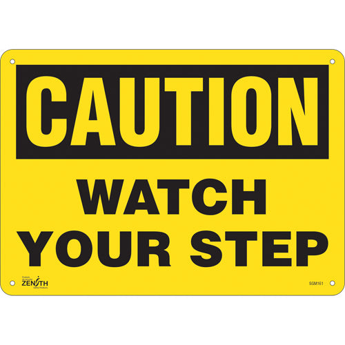 "Watch Your Step" Sign — Floor Safety Sign, Walking Warning