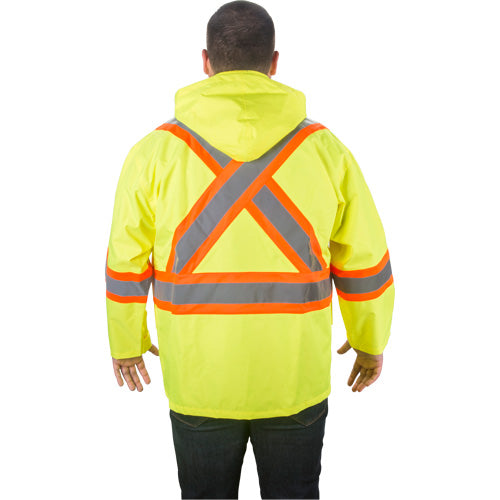 Imperméable RZ1000 en Polyester Haute Visibilité Jaune Lime pour Enfants et Adultes