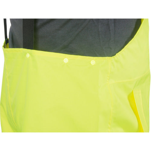 Salopette imperméable RZ1000 en polyester haute visibilité jaune lime
