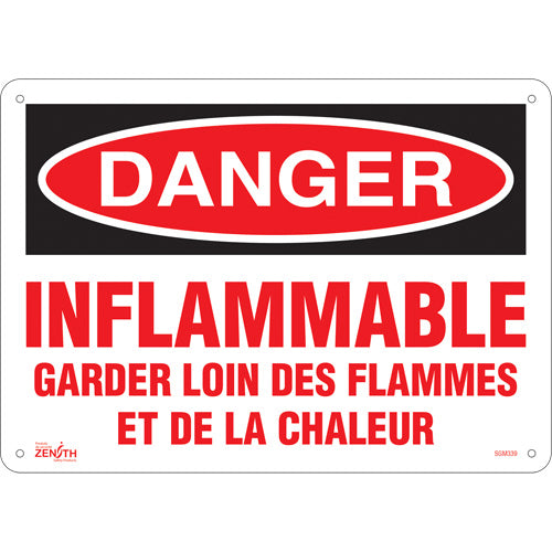 Enseigne de sécurité «Garder Loin Des Flammes» (Français) - Panneau d'avertissement
