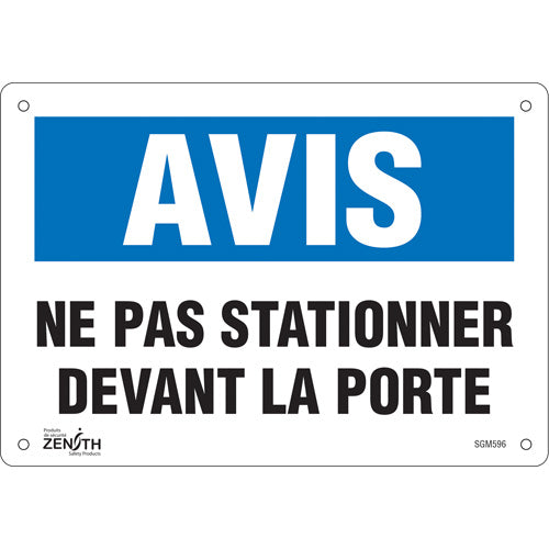 Enseigne «Ne Pas Stationner» panneau de stationnement, signalisation routière en français