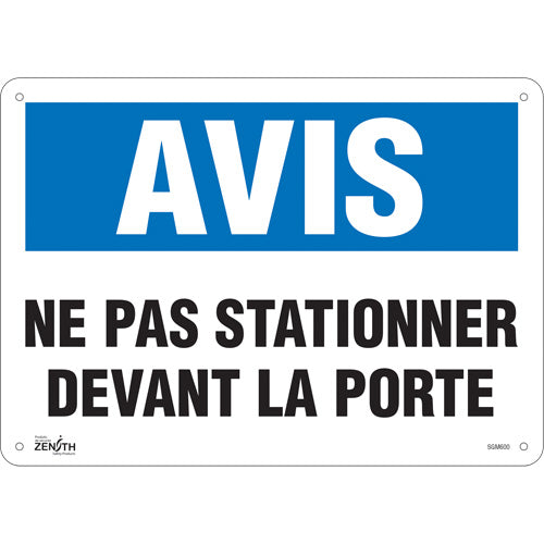 Enseigne «Ne Pas Stationner» panneau de stationnement, signalisation routière en français