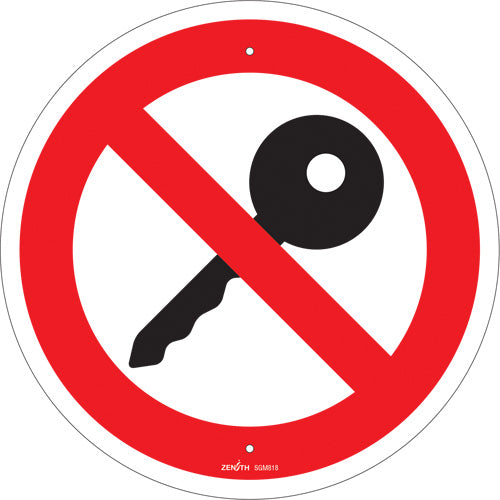 Enseigne de sécurité conforme à la CSA - Turn Off Engine (pictogramme)