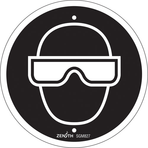 CSA Compliant Safety Sign - Eye Protection Required, Pictogram, Signage