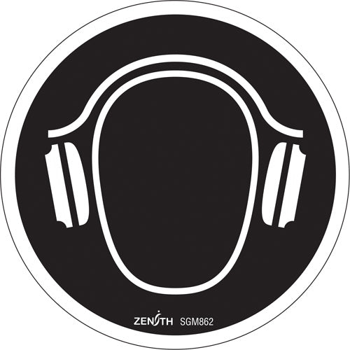 Enseigne de sécurité conforme à la CSA - Hearing Protection Required, avec pictogramme