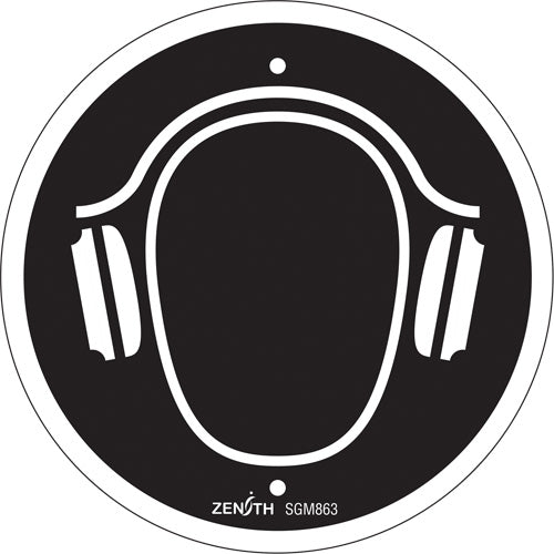 Enseigne de sécurité conforme à la CSA - Hearing Protection Required, avec pictogramme