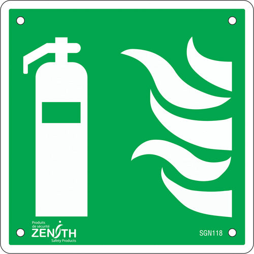Enseigne de sécurité conforme à la CSA - Fire Extinguisher, Pictogramme réglementaire